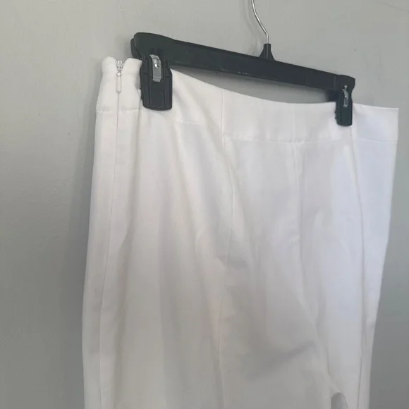 Talbots Hollywood style white lined pants - Picture 7 of 8